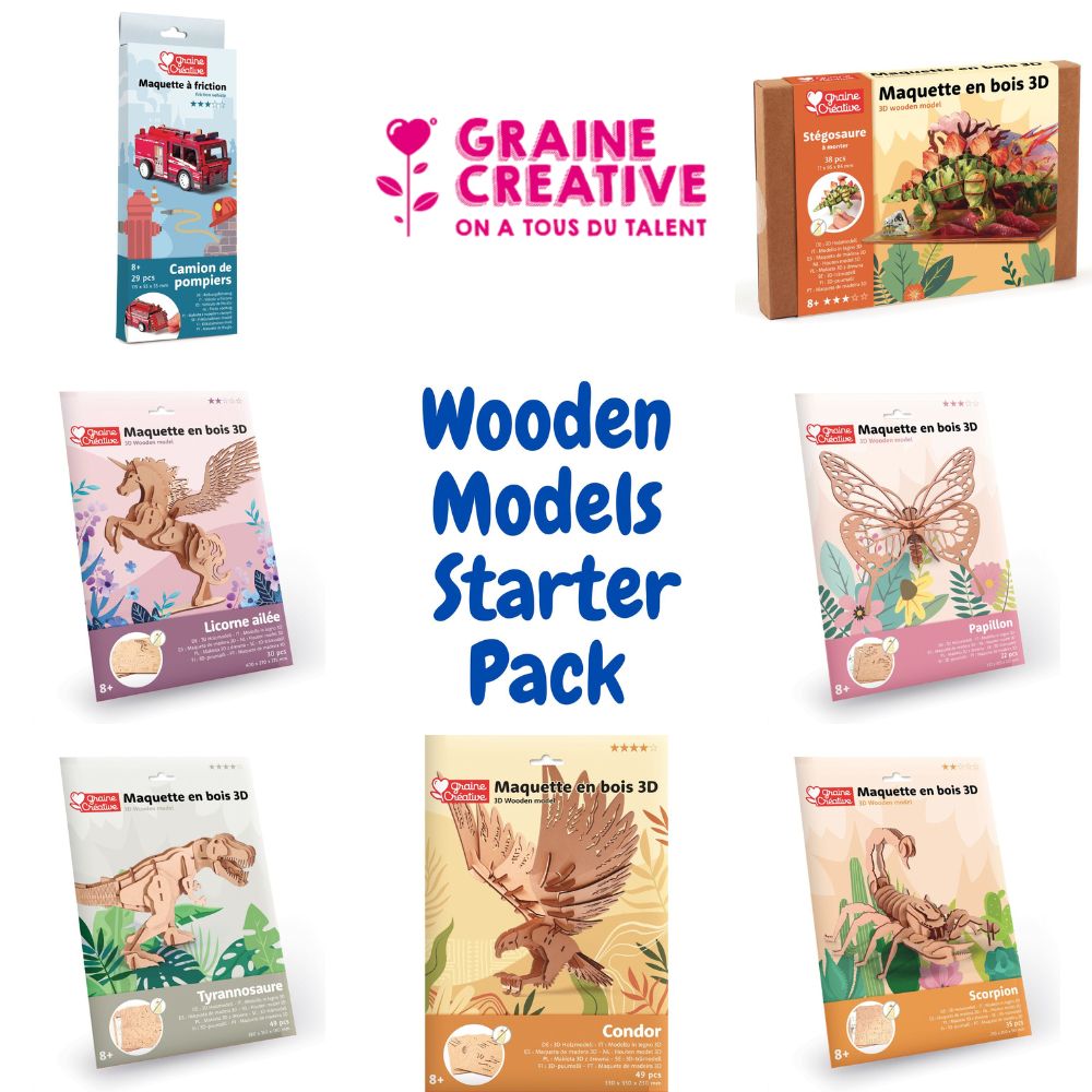 Graine Creative Wooden Models Starter Pack