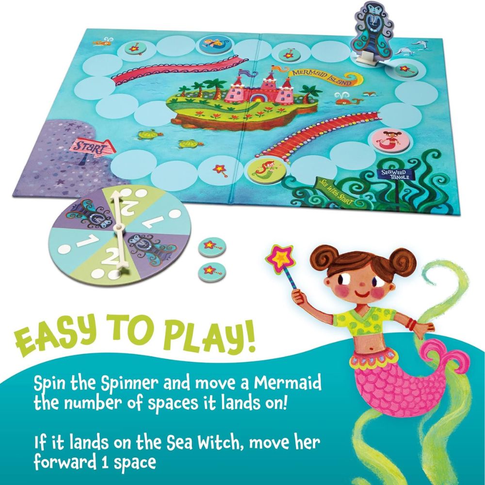 Peaceable Kingdom Cooperative Game - Mermaid Island