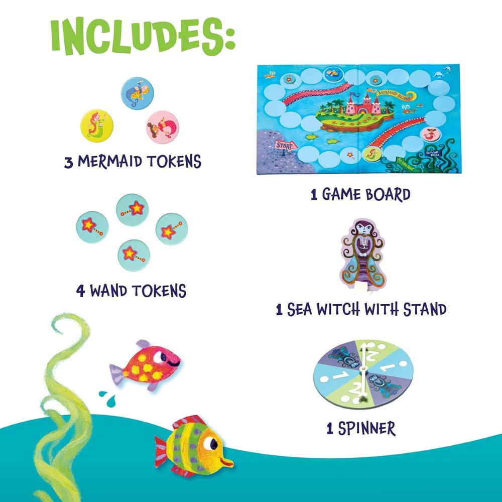 Peaceable Kingdom Cooperative Game - Mermaid Island