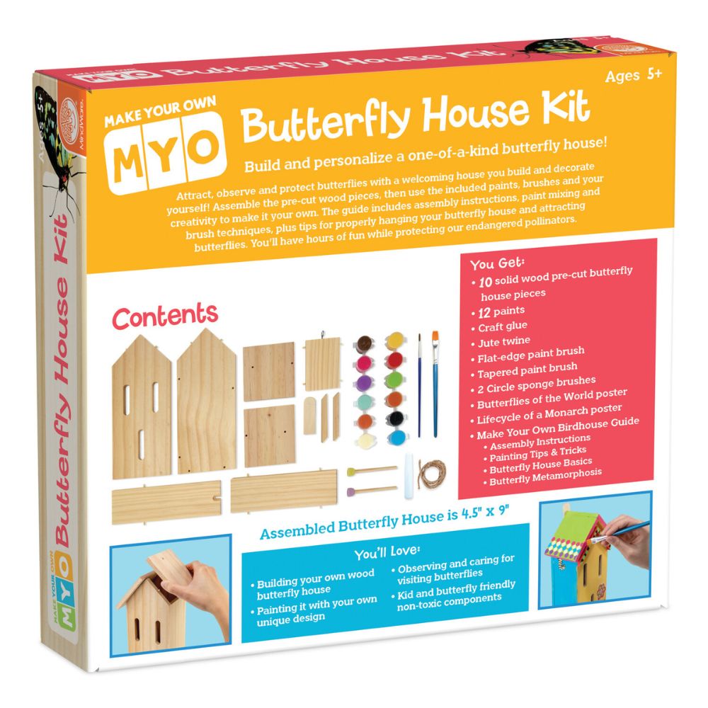 MindWare Make Your Own Butterfly House Craft Kit
