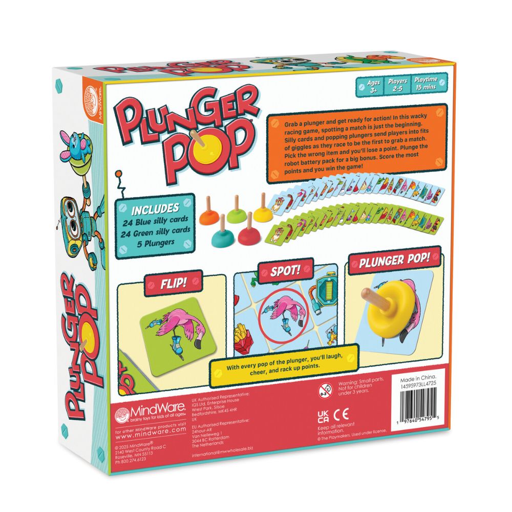 MindWare Plunger Pop Grab The Match Game