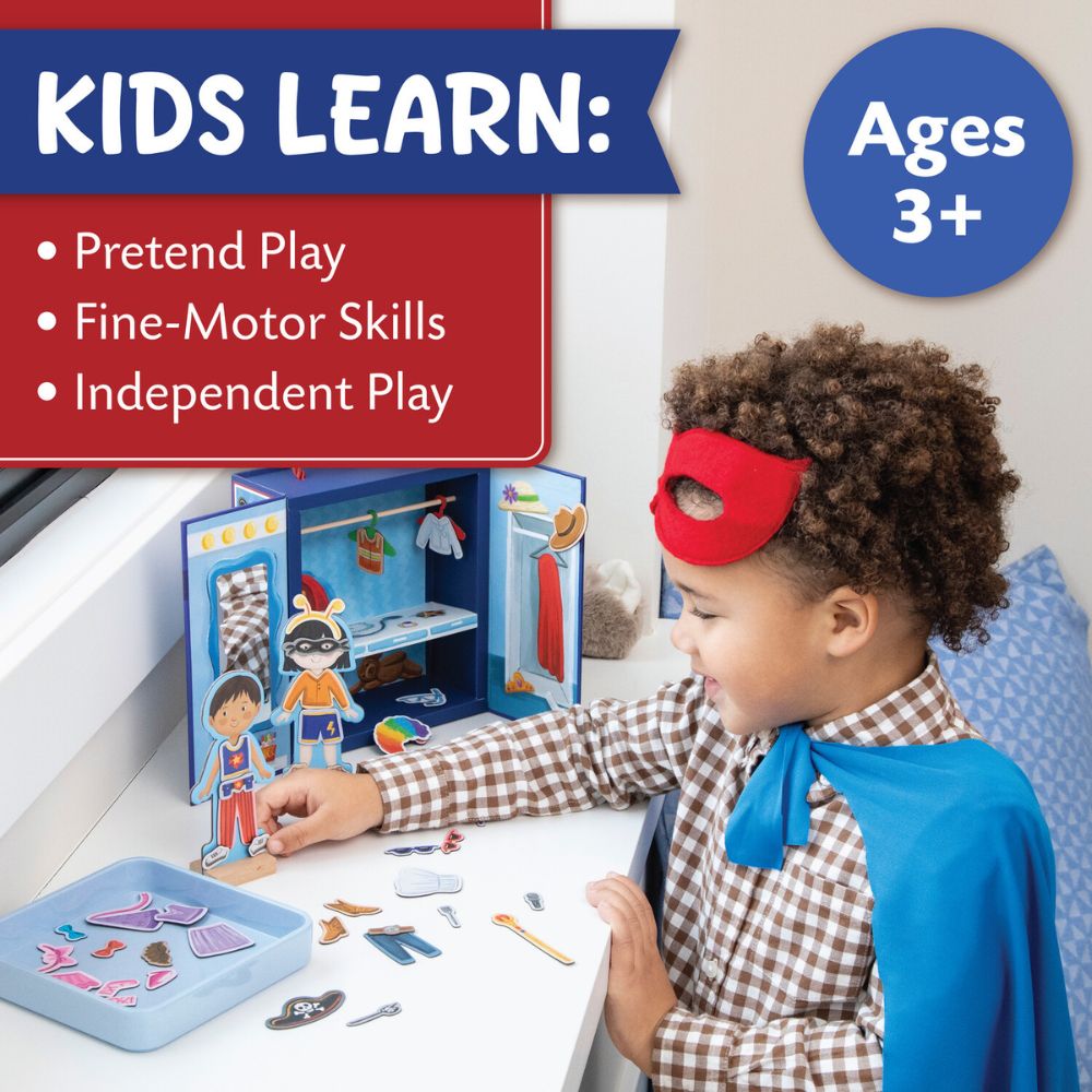 Peaceable Kingdom Magnetic Dress-up Playful Pretend Playset