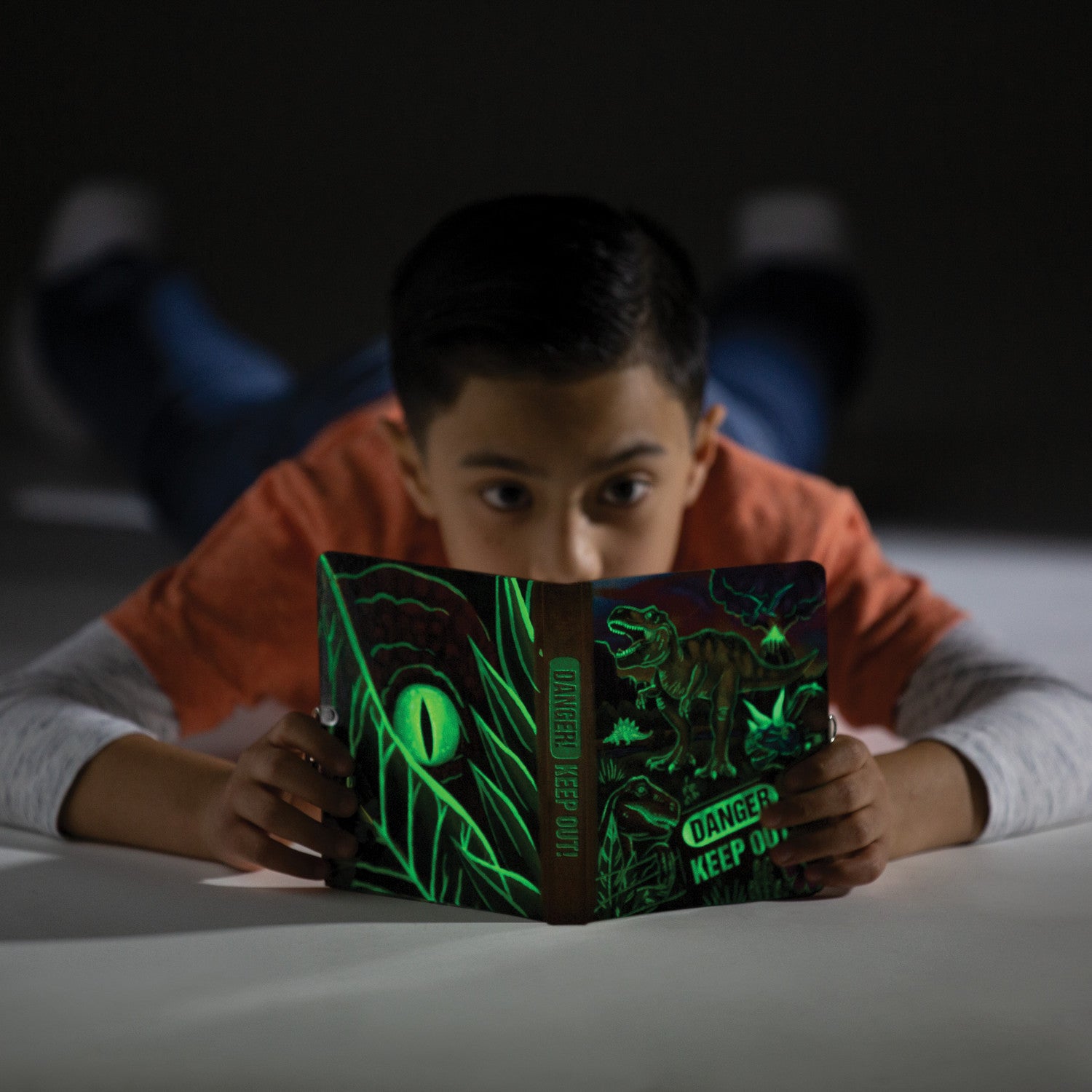 Peaceable Kingdom Lock & Key Diary - Dinosaur Glow in the Dark