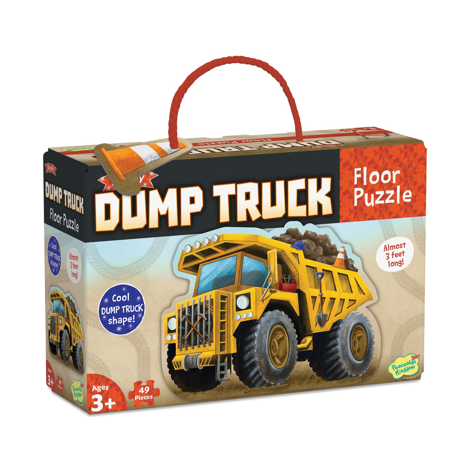 Peaceable Kingdom Shiny Dump Truck Floor Puzzle