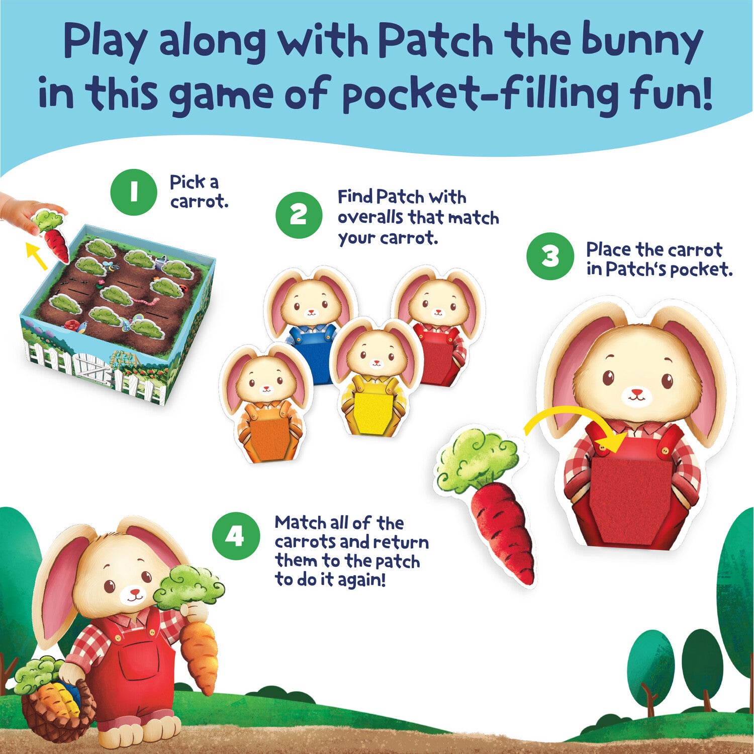 Peaceable Kingdom Patch’s Pockets Colour Matching Game