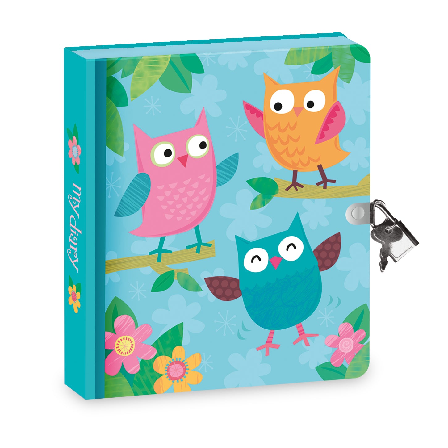Peaceable Kingdom Lock & Key Diary - Owls