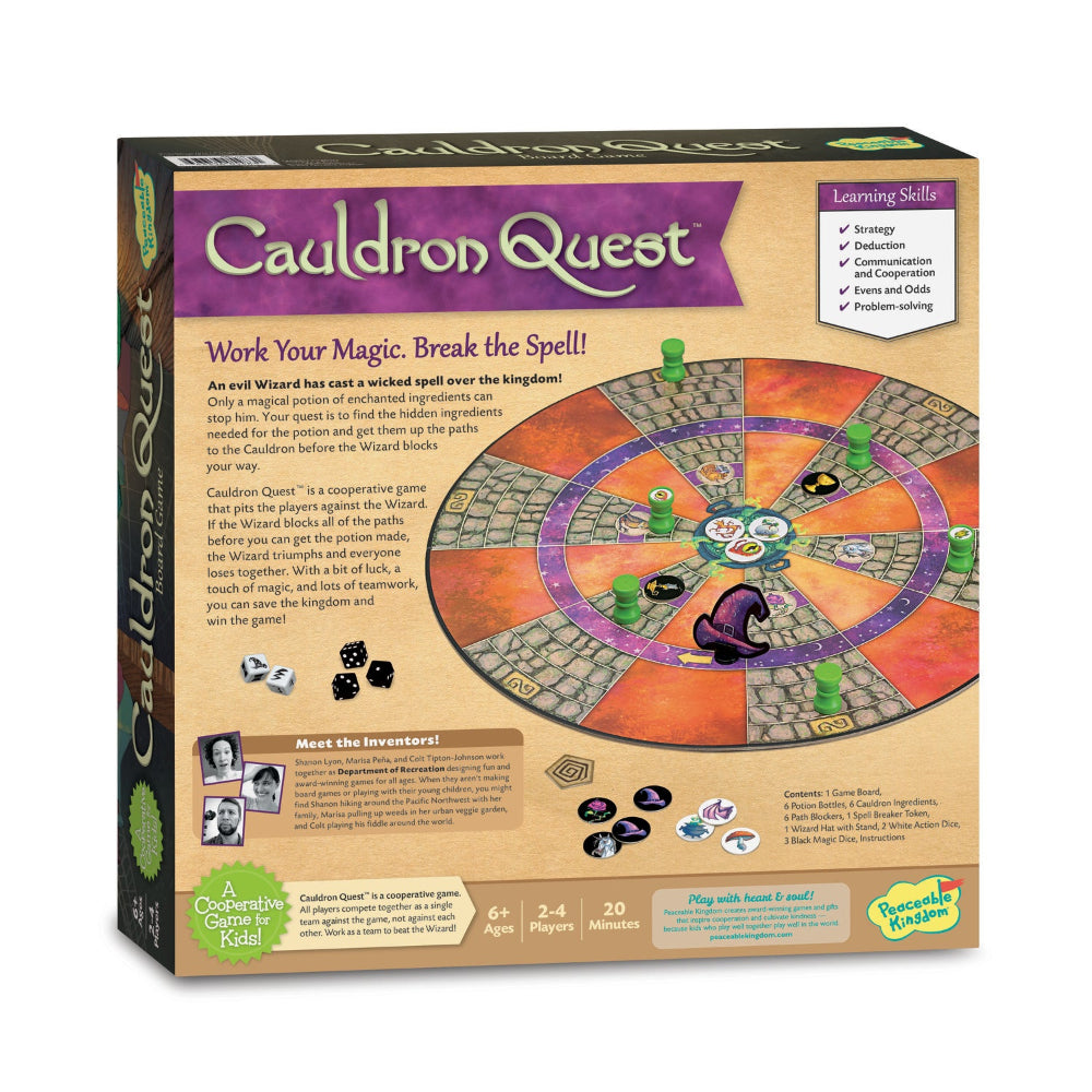 Peaceable Kingdom Cooperative Game - Cauldron Quest