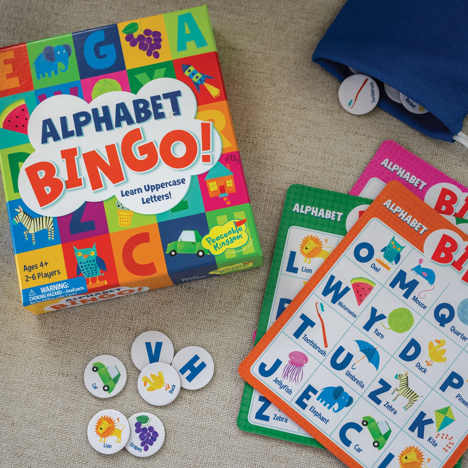 Peaceable Kingdom Alphabet Bingo