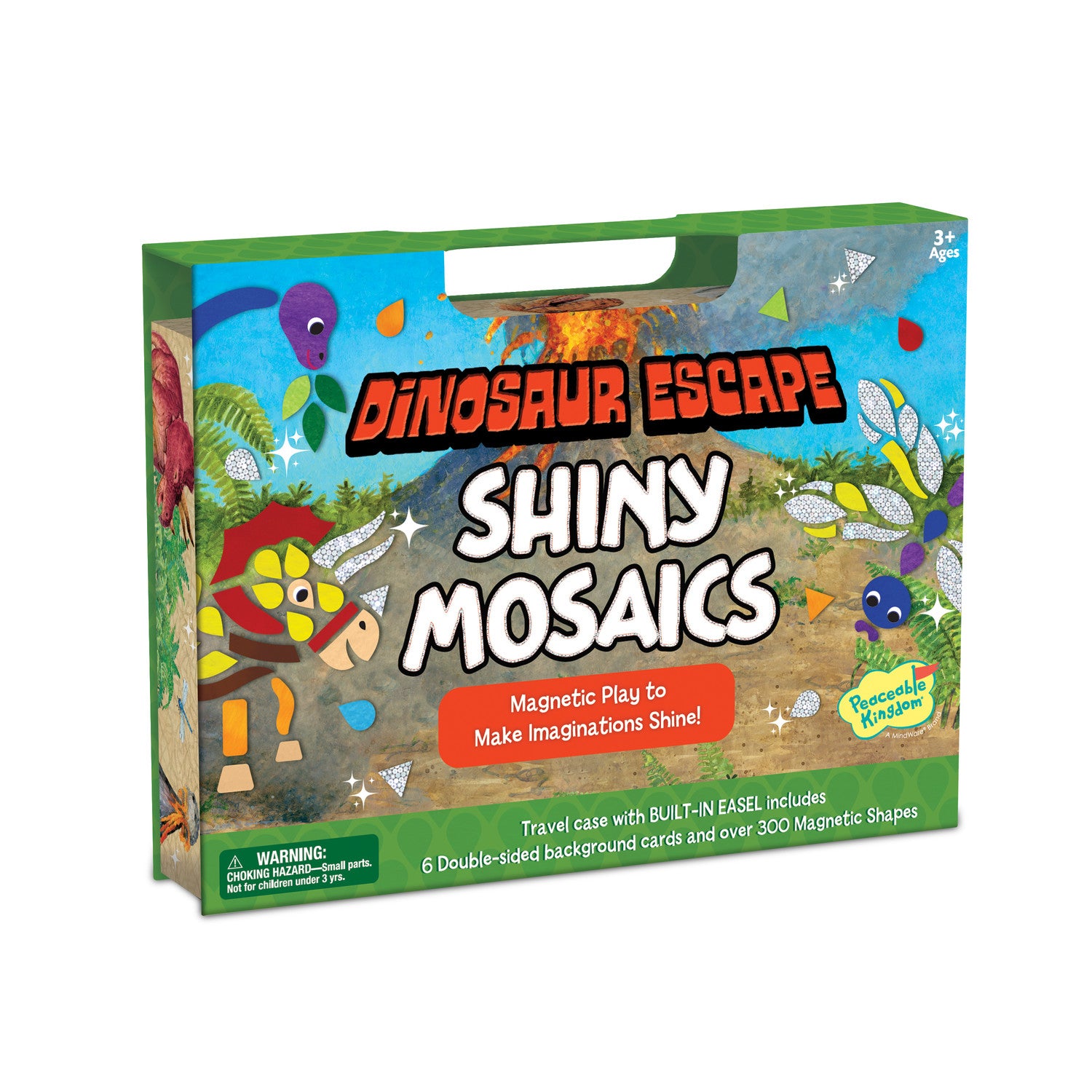 Peaceable Kingdom Dinosaur Escape Shiny Mosaics