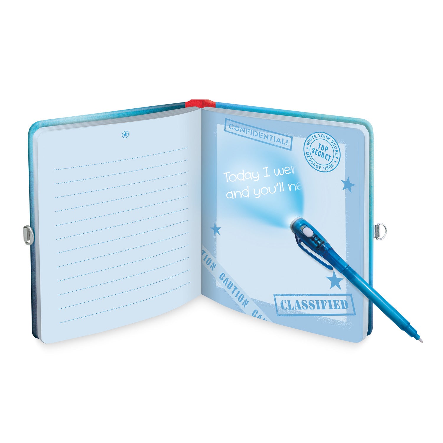 Peaceable Kingdom Invisible Ink Diary - Top Secret
