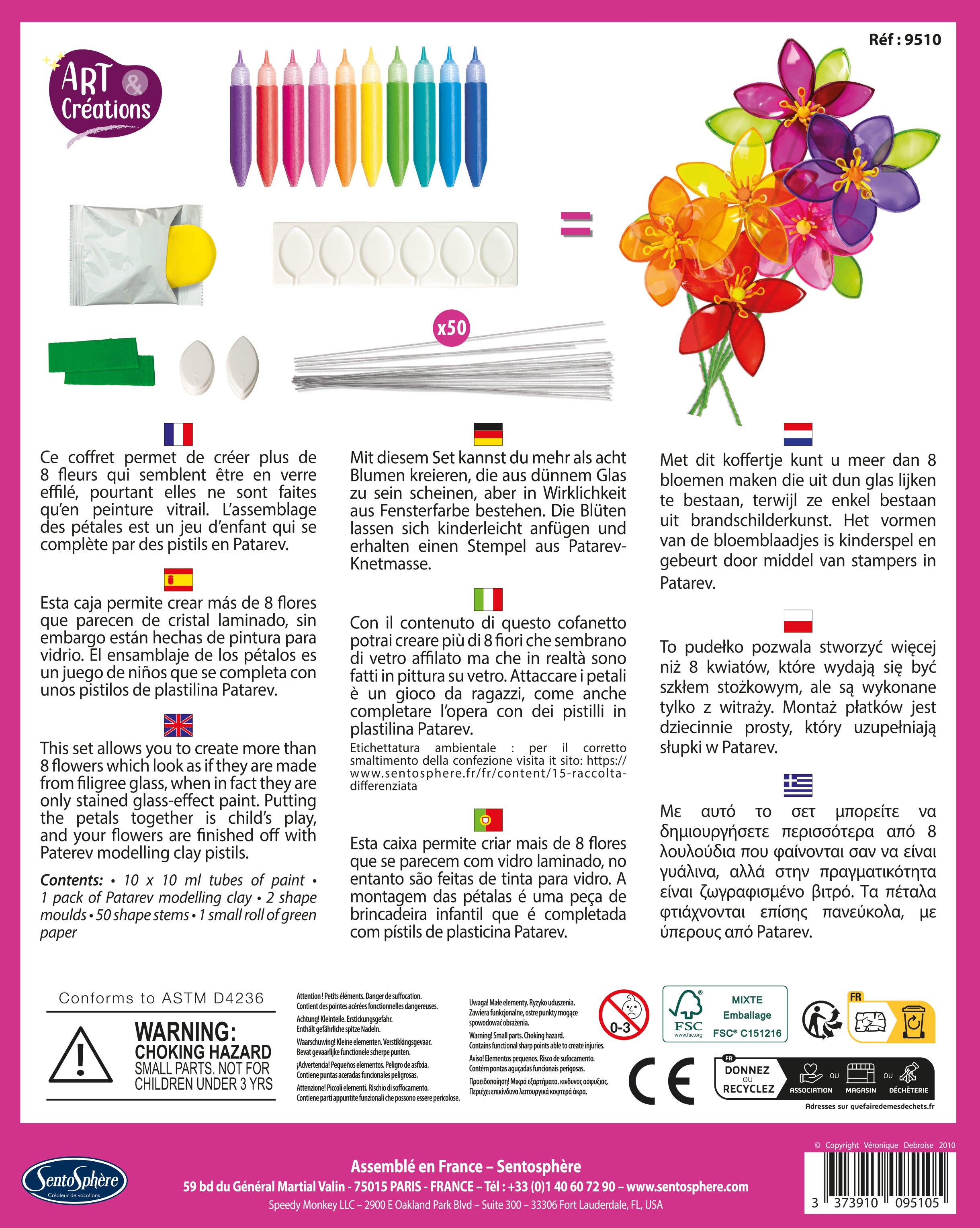 crystal flowers craft kit