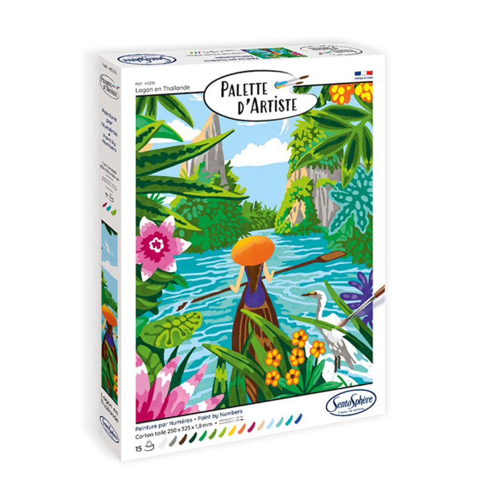 Sentosphere Painting By Numbers - Artist's Palette - Lagoon in Thailand