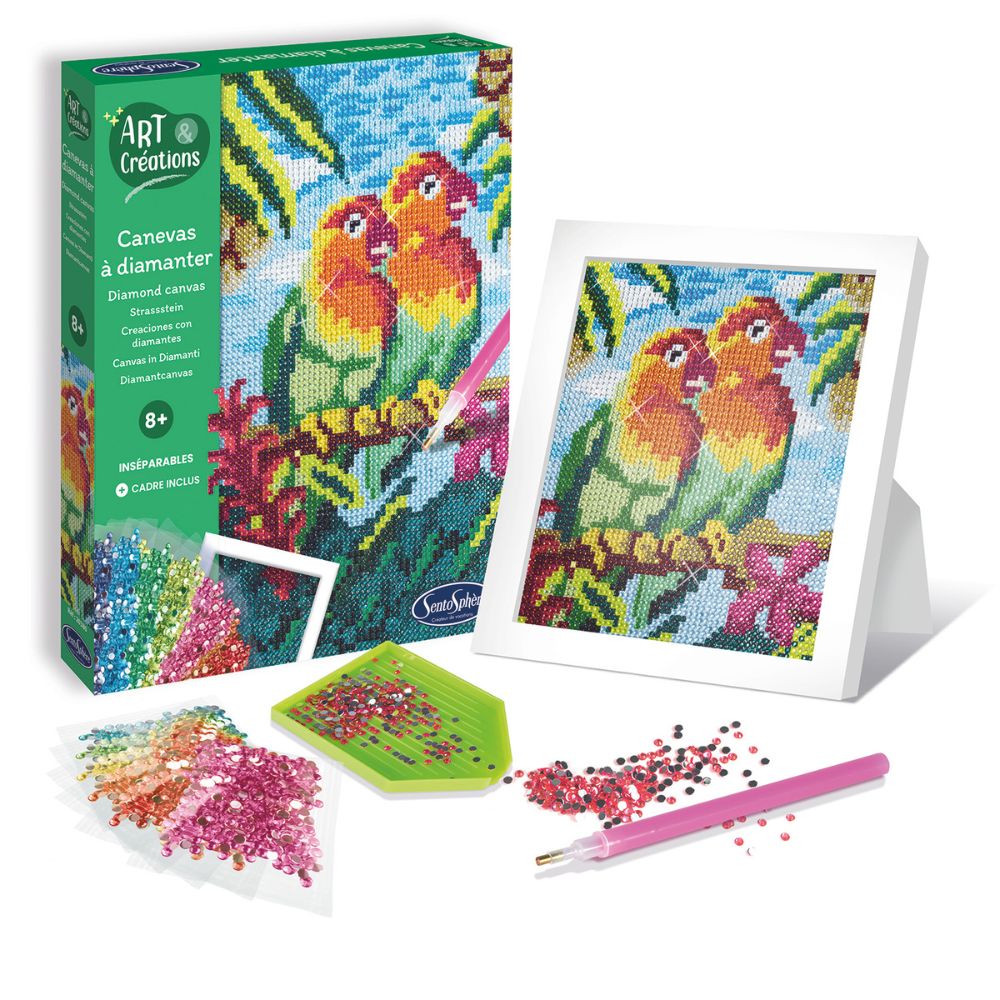 Sentosphère Diamond Art Craft Kit - Lovebirds