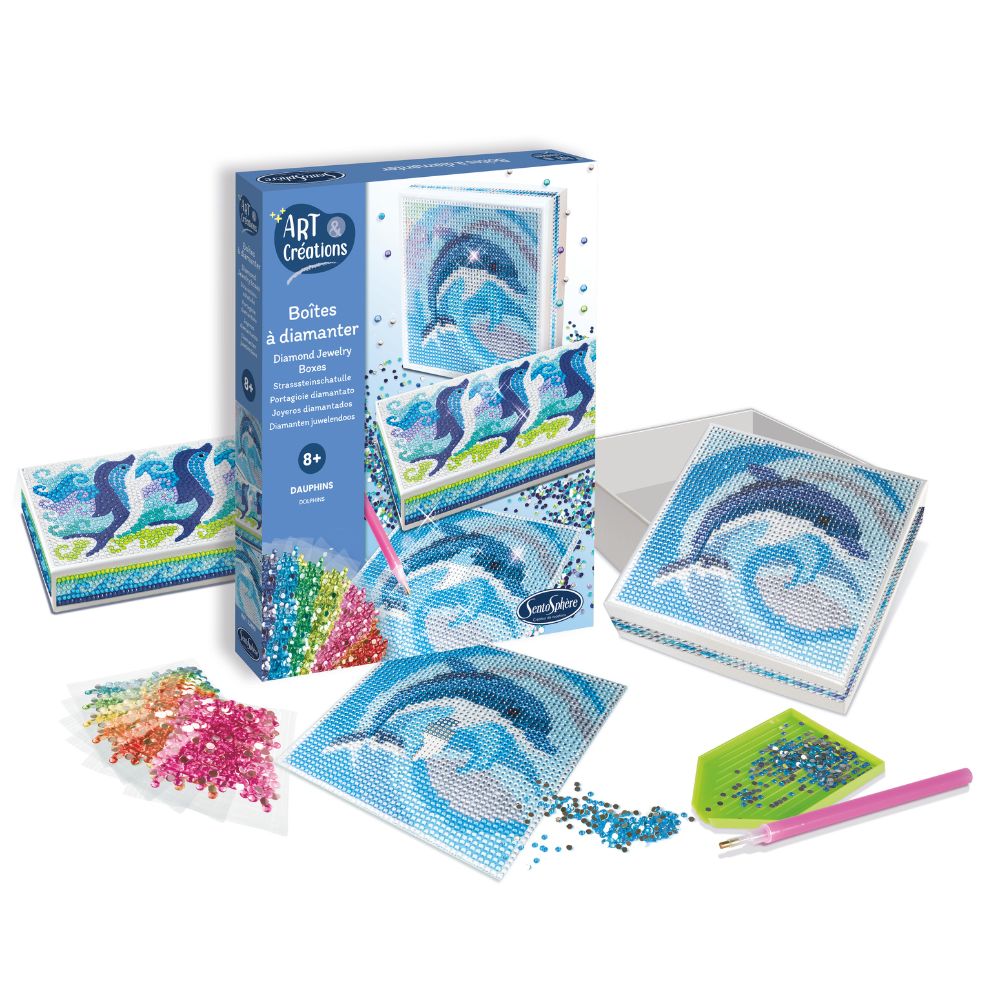 Sentosphere Diamond Box Craft Kit - Dolphins