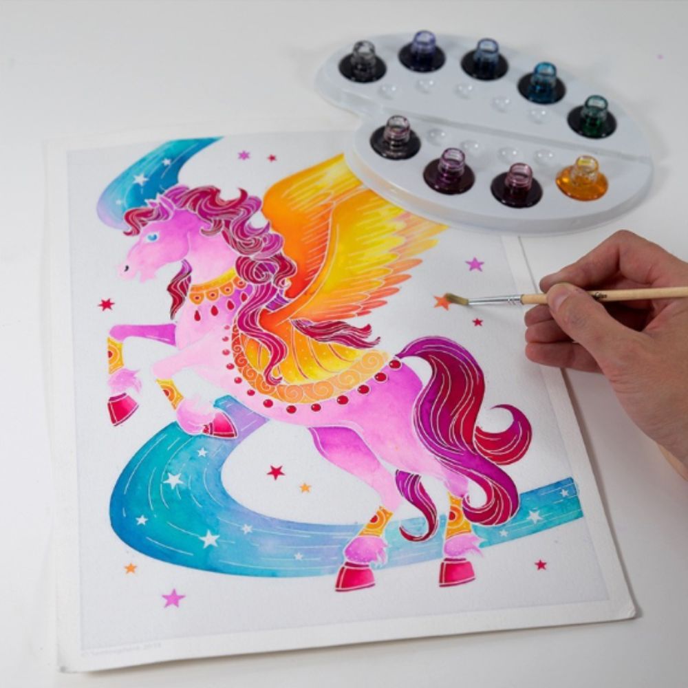 Aquarellum Unicorns & Pegasus - Painting by Numbers Kit