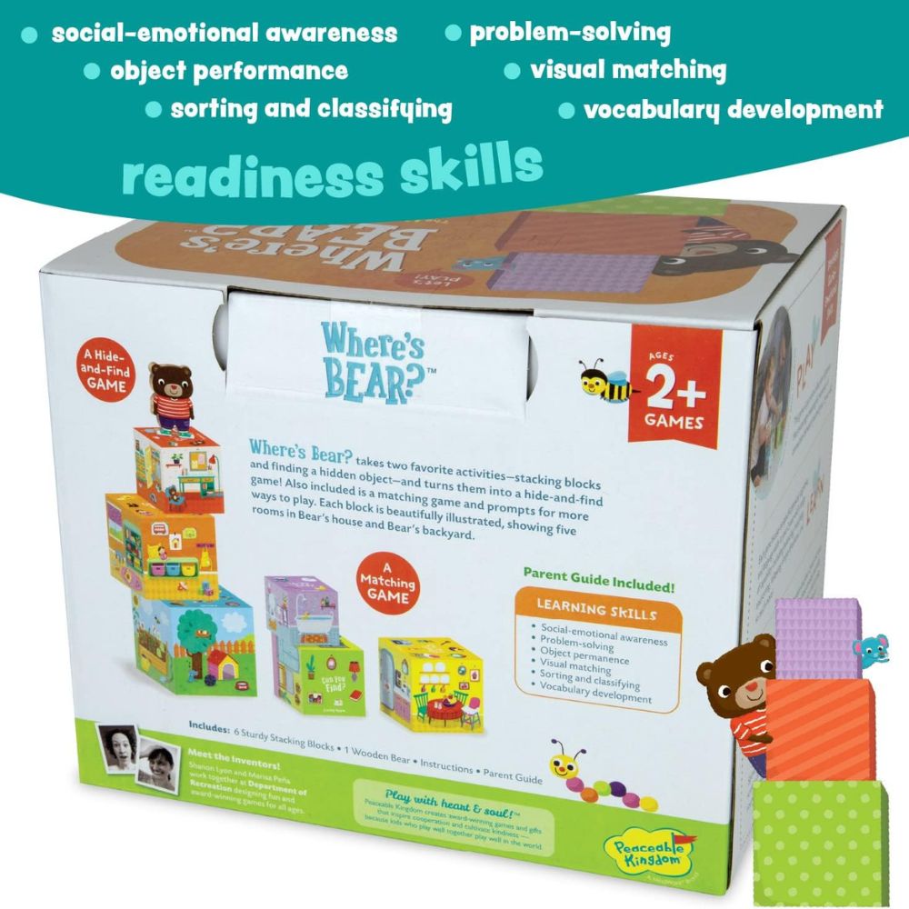 Peaceable Kingdom Toddler Game - Where's Bear Game
