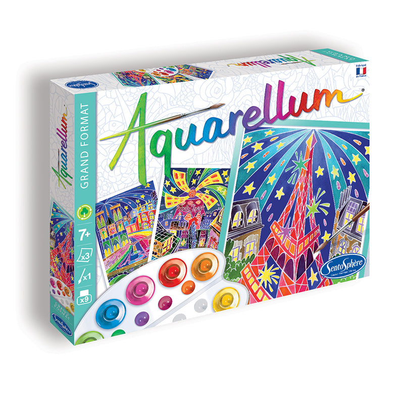 Painting Kits for Kids - Aquarellum Paris by Night - Large image 1