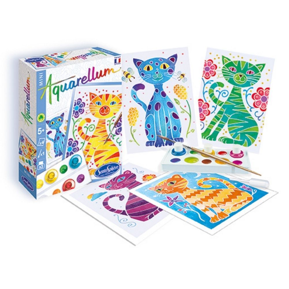 Painting Kits for Kids - Aquarellum Cats - Small image 1