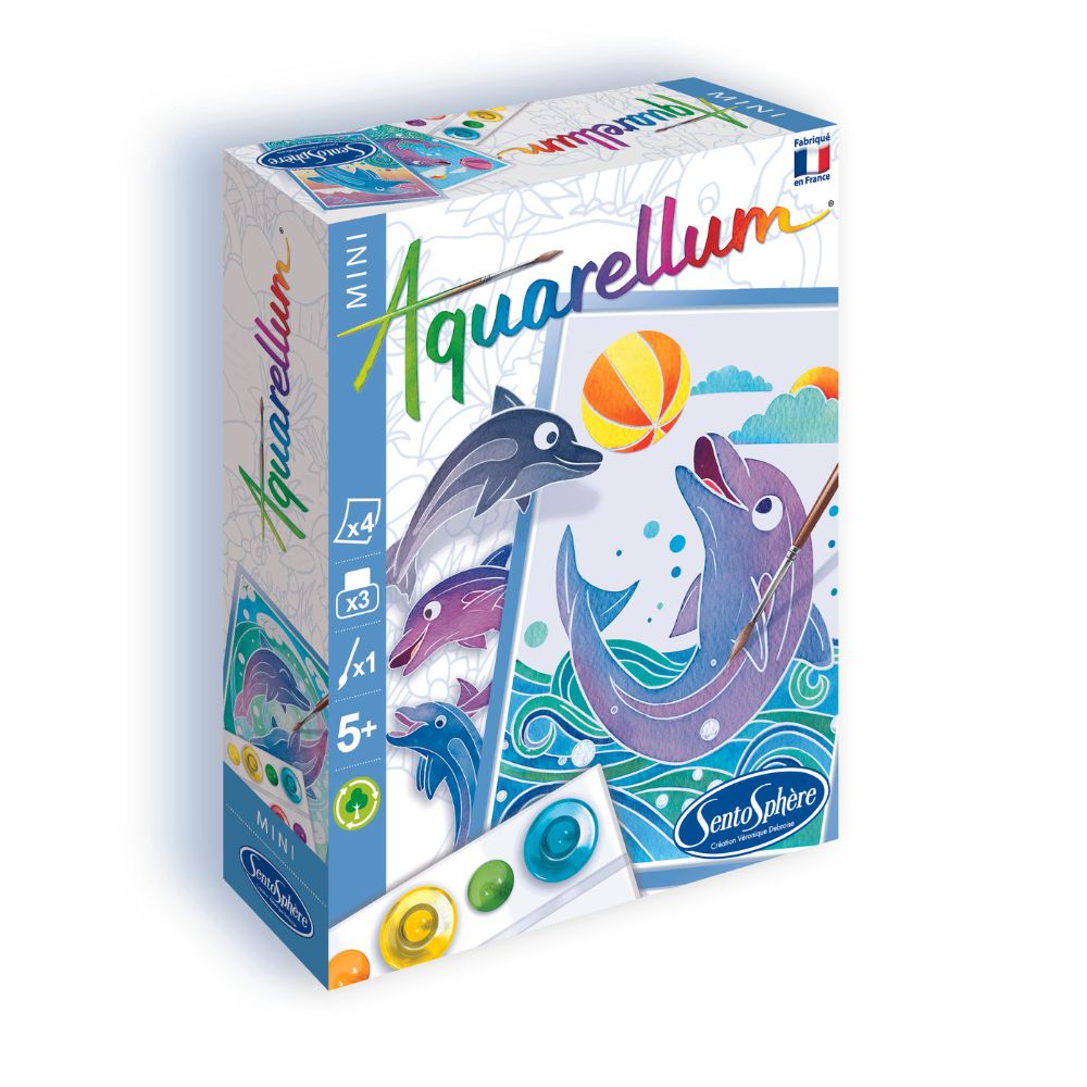 Painting Kits for Kids - Aquarellum Dolphins - Small image 0