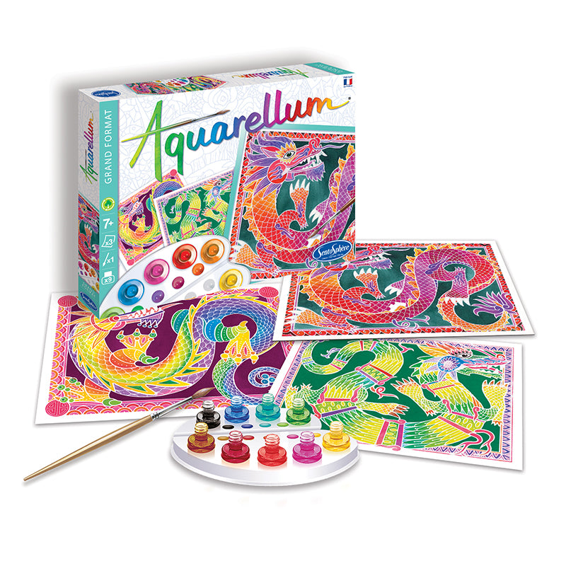 Painting By Numbers - Aquarellum Dragons - Large image 0