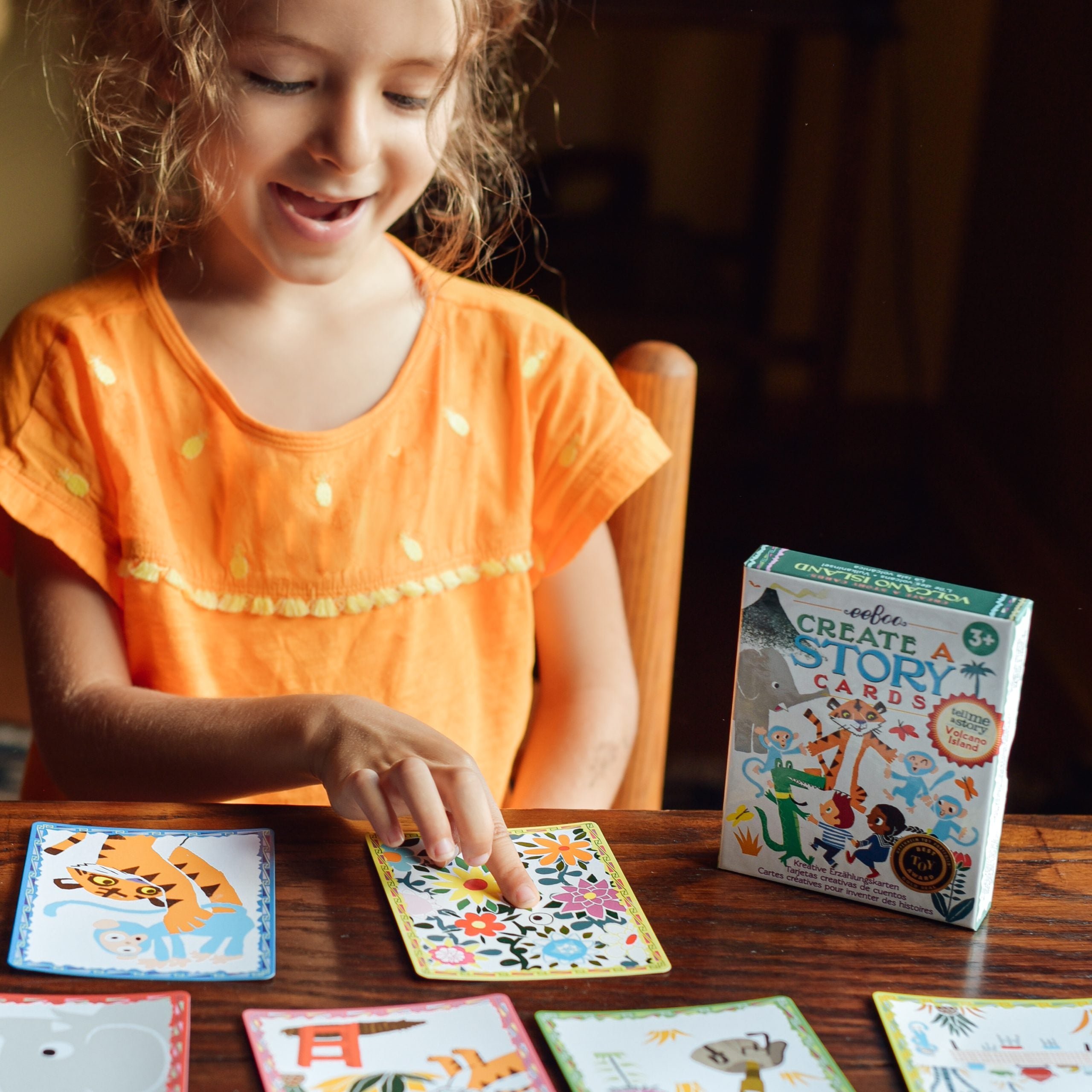 eeboo Create A Story Cards - Volcano Island image 1