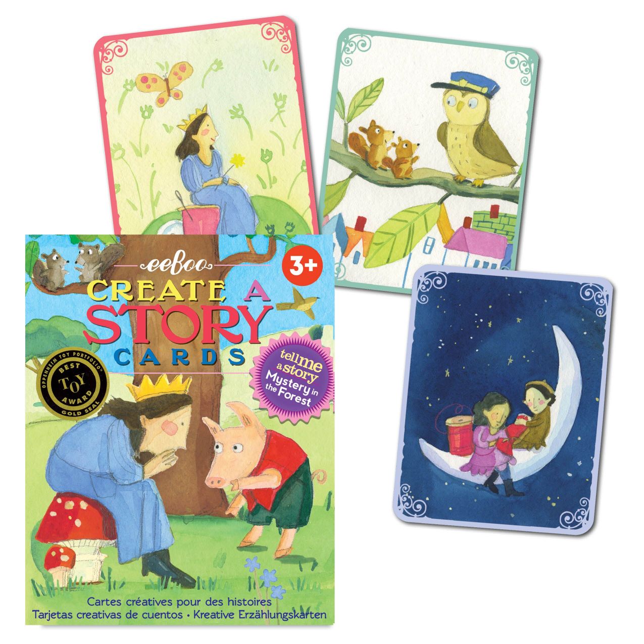 eeboo Create A Story Cards - Mystery In The Forest image 1