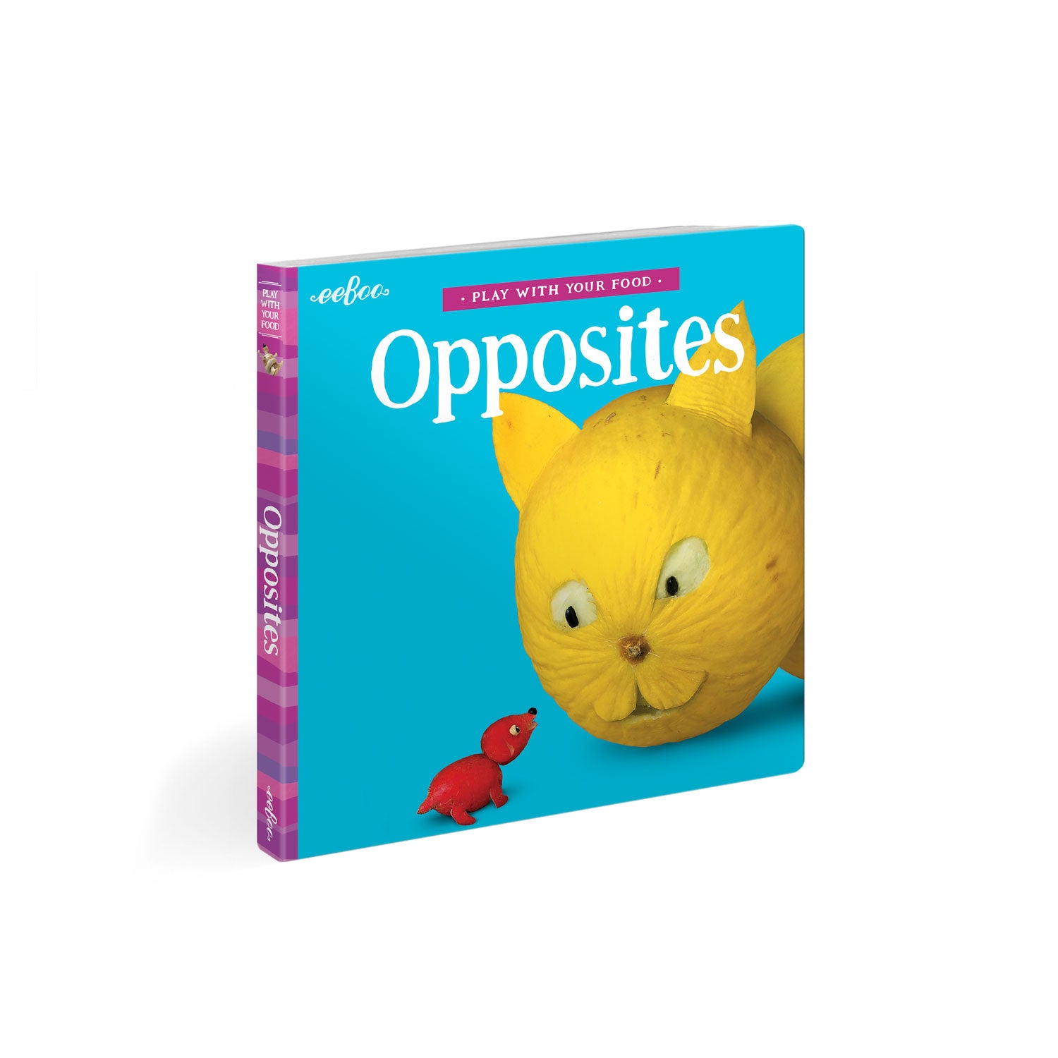 eeBoo Opposites - Play With Your Food Board Book image 0