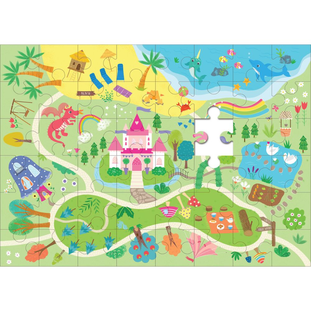 Peaceable Kingdom Puzzle & Play - Fantasy Funland