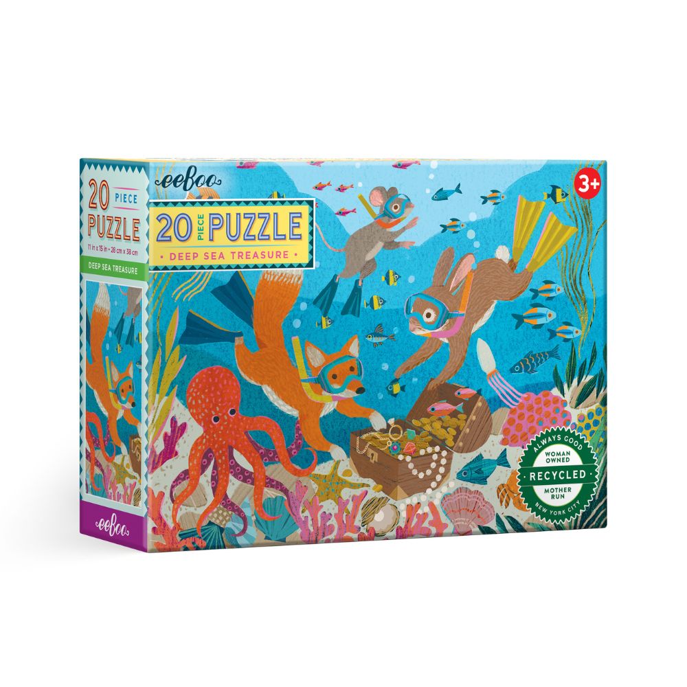eeBoo 20 Piece Jigsaw Puzzle - Deep Sea Treasure