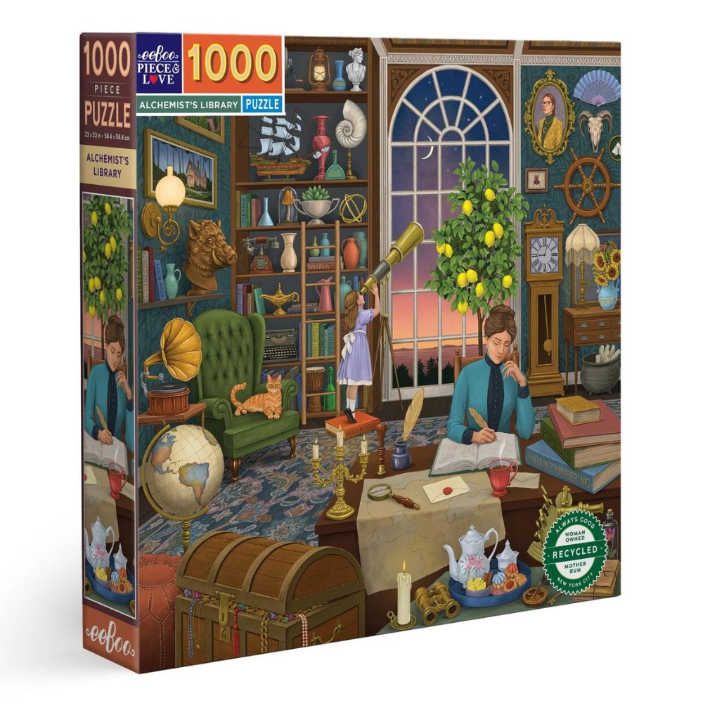 eeboo 1000 Piece Jigsaw Puzzle - Alchemist's Library