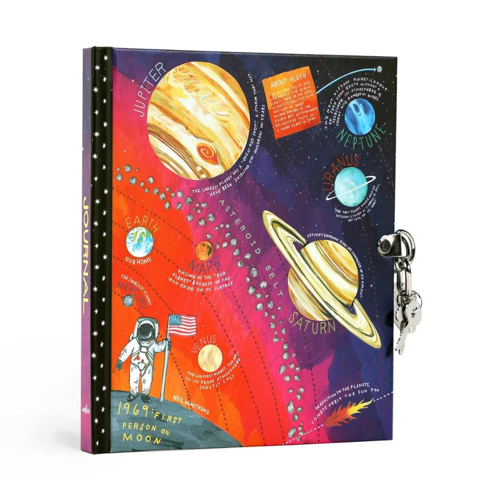 eeBoo Diary with Lock & Key - Space Adventure