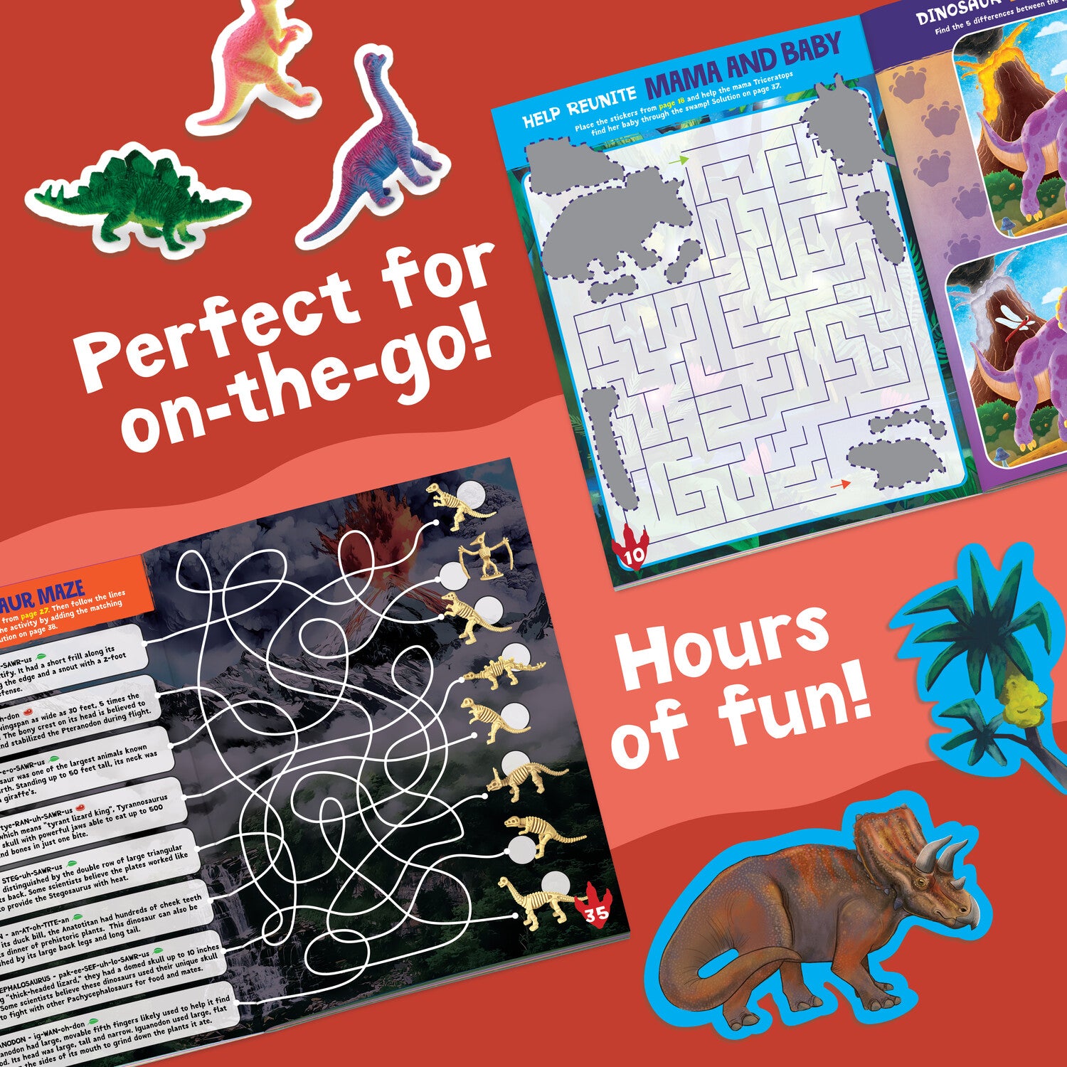 Sticker Activity Book - Dinosaur by Peaceable Kingdom image 3