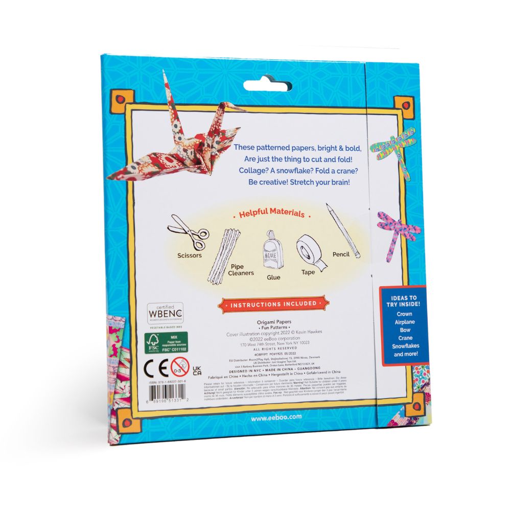 eeBoo Origami Papers - Fun Patterns