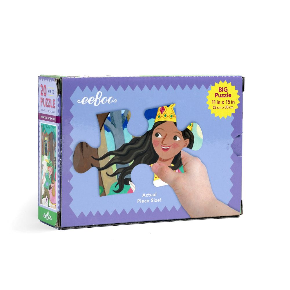 eeBoo 20 Piece Jigsaw Puzzle - Princess Adventure