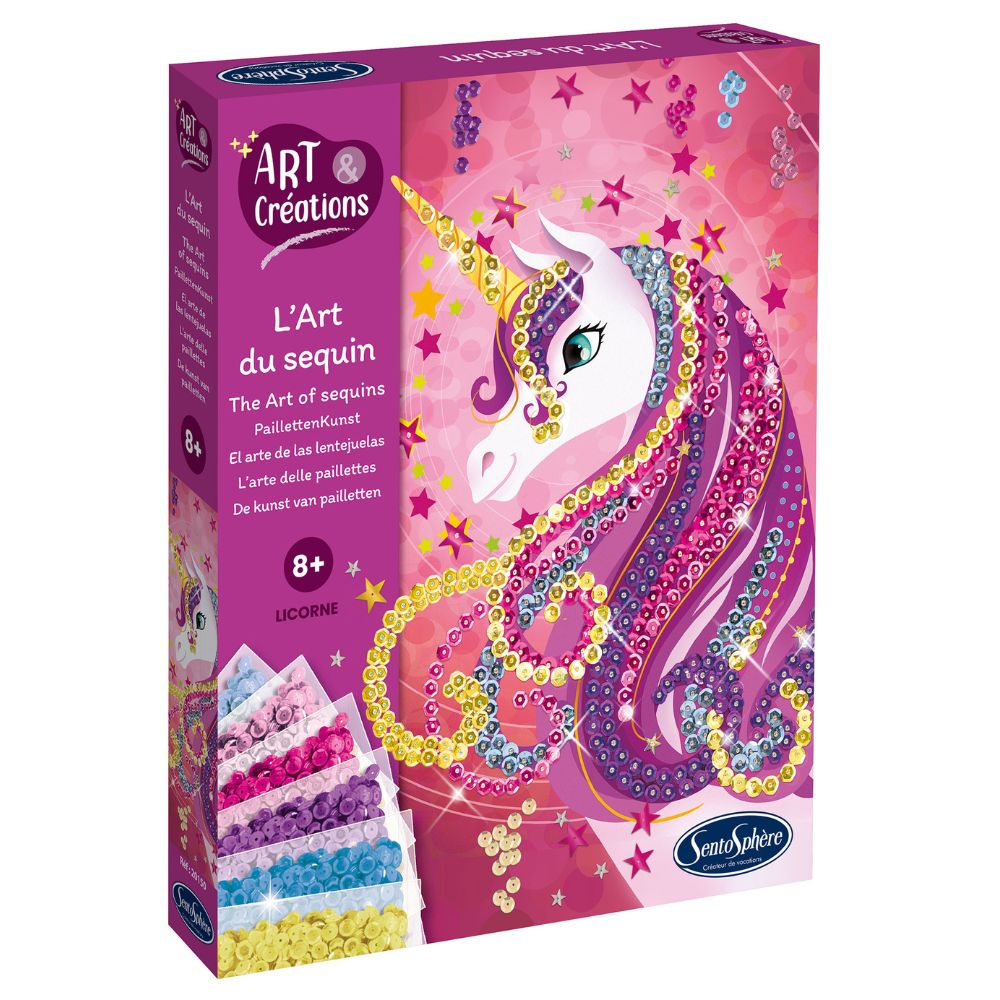 Sentosphère Sequin Art - Unicorn