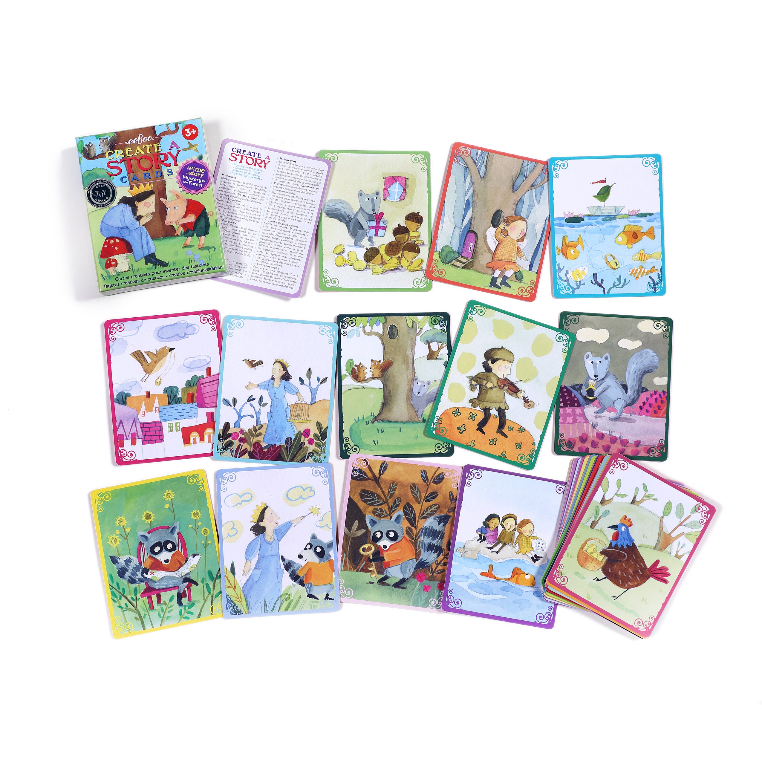eeboo Create A Story Cards - Mystery In The Forest image 2