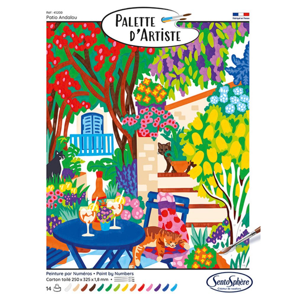 Sentosphere Painting By Numbers - Artist's Palette - Andalusian Patio