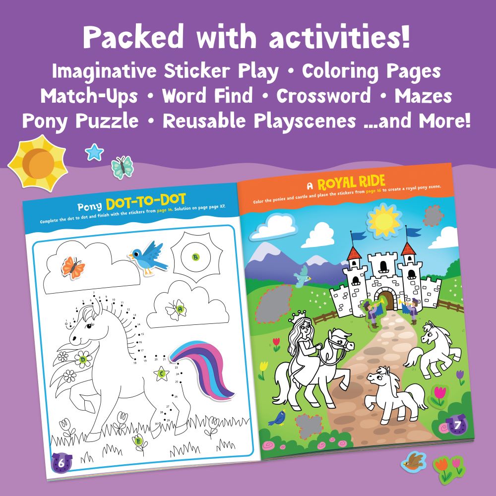 Sticker Activity Book - Magical Ponies by Peaceable Kingdom image 1