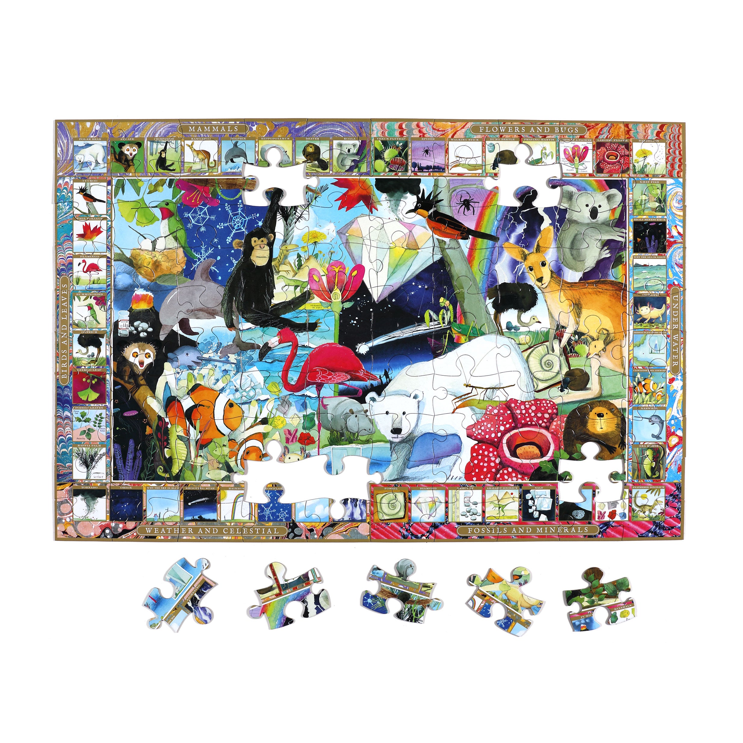 eeBoo 100 Piece Jigsaw Puzzle - Natural Science image 1