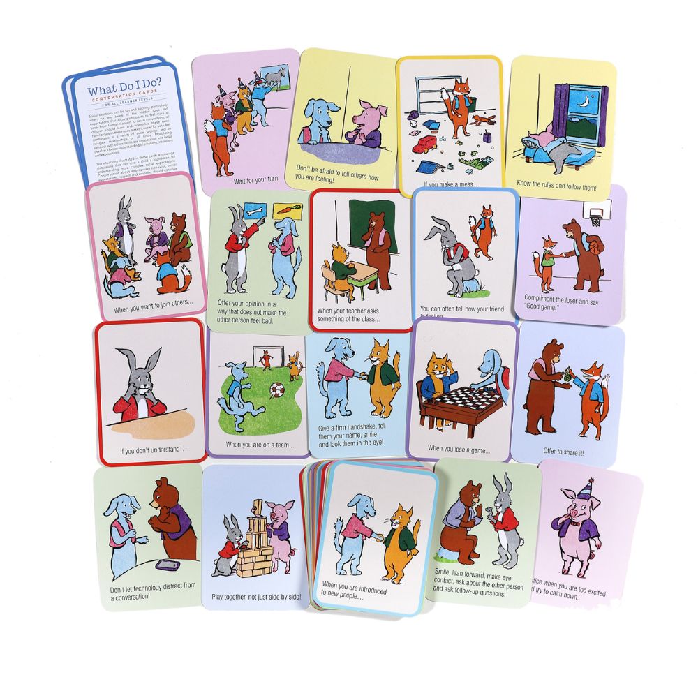 eeBoo Conversation Cards - What Do I Do?