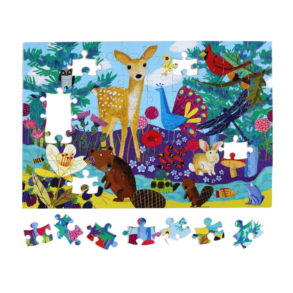 eeBoo 100 Piece Jigsaw Puzzle - Life On Earth