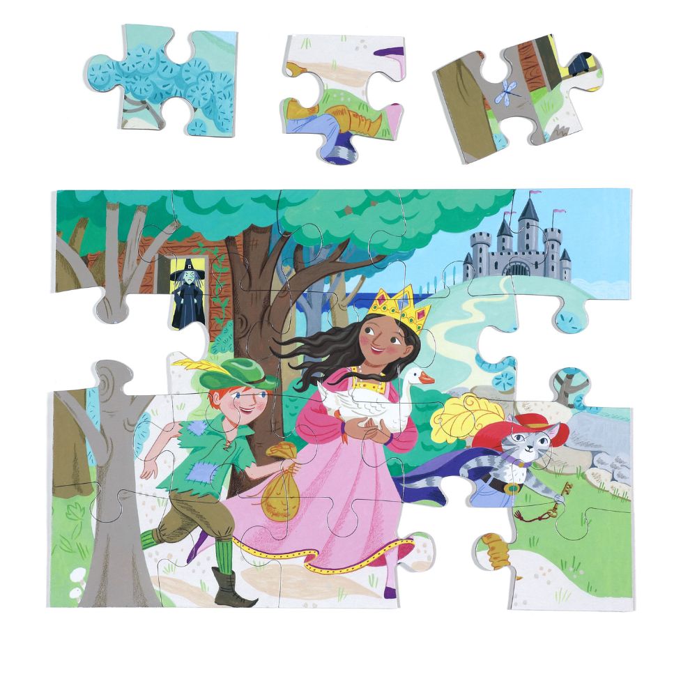eeBoo 20 Piece Jigsaw Puzzle - Princess Adventure