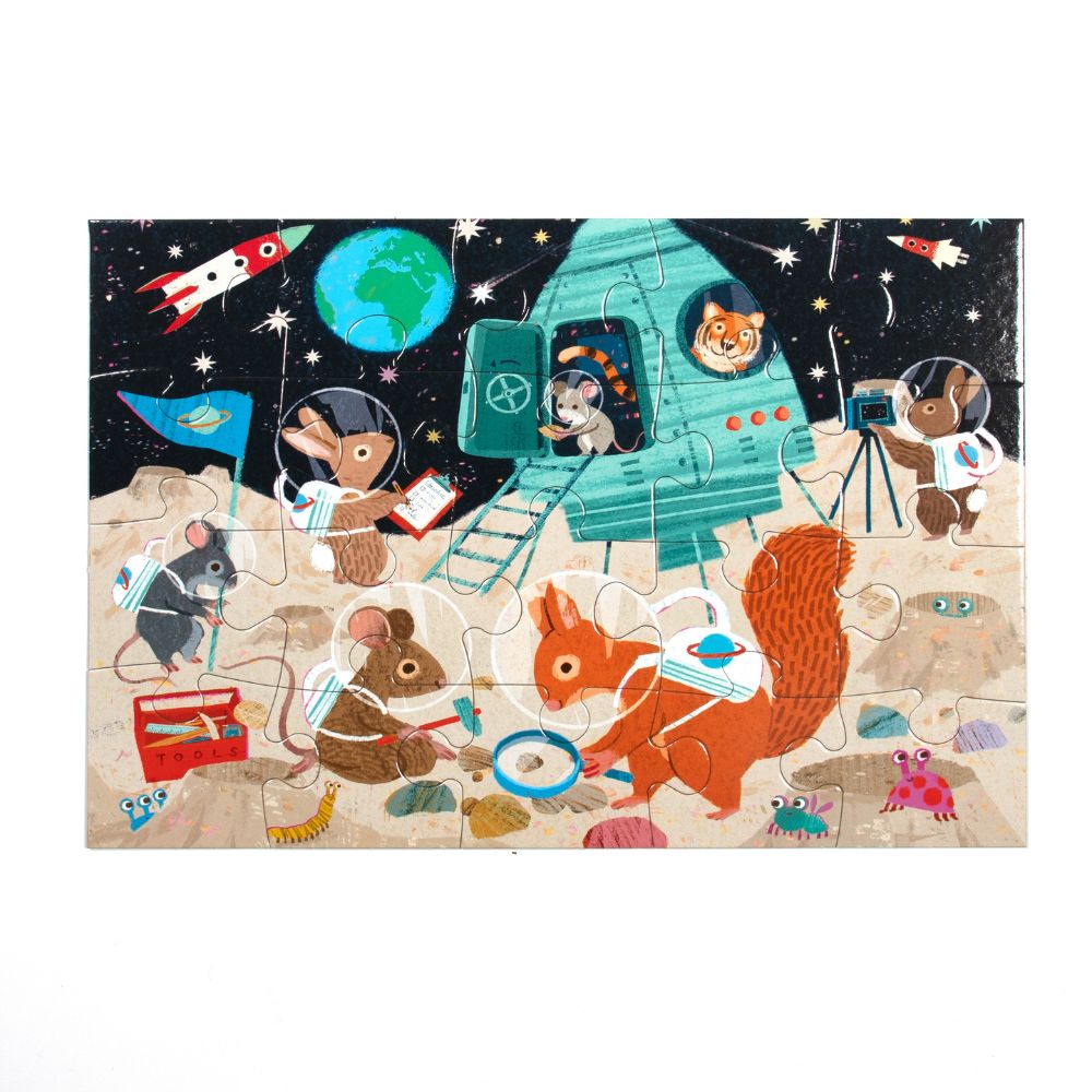 eeBoo 20 Piece Jigsaw Puzzle - Space Exploration