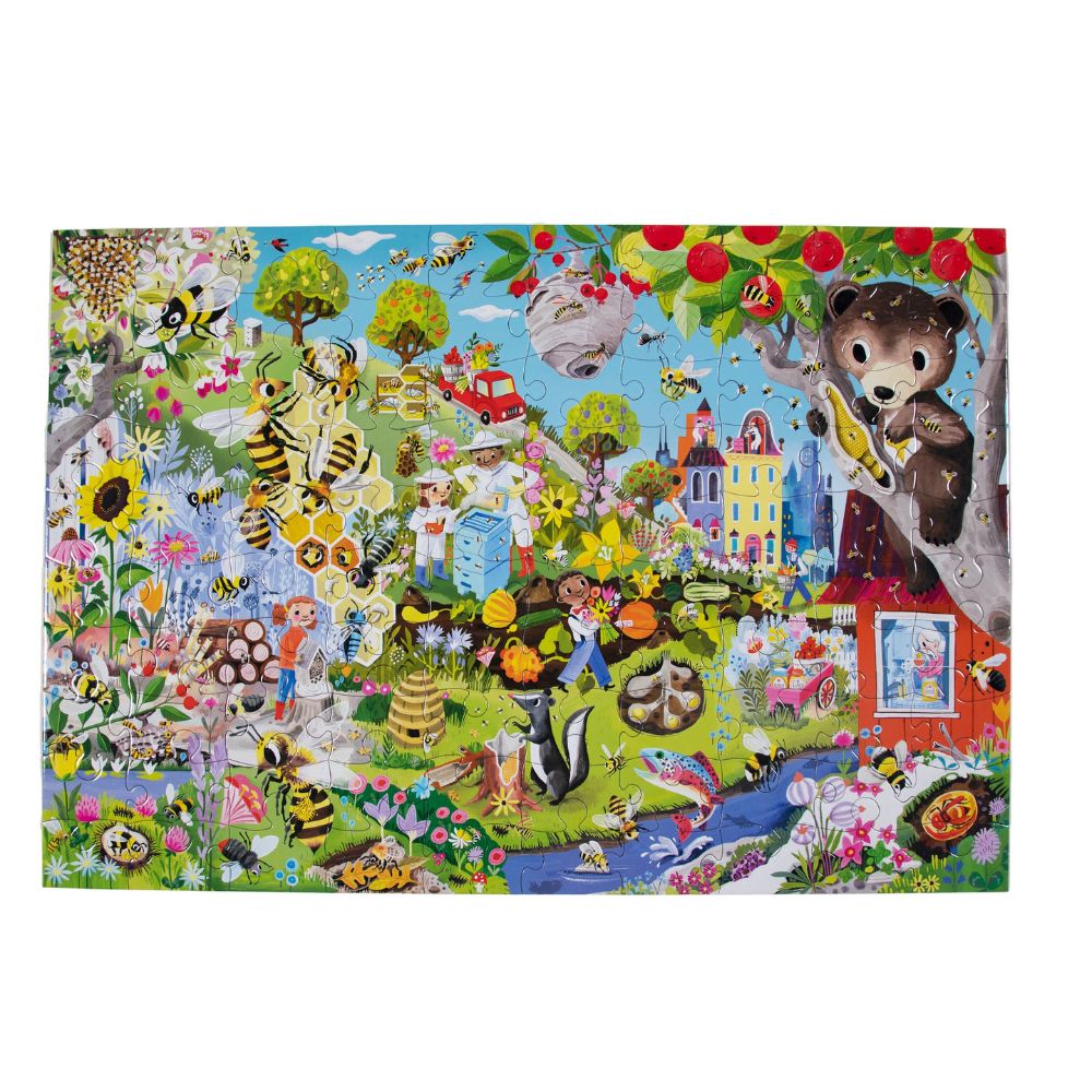 eeboo 100 Piece Jigsaw Puzzle - Love of Bees