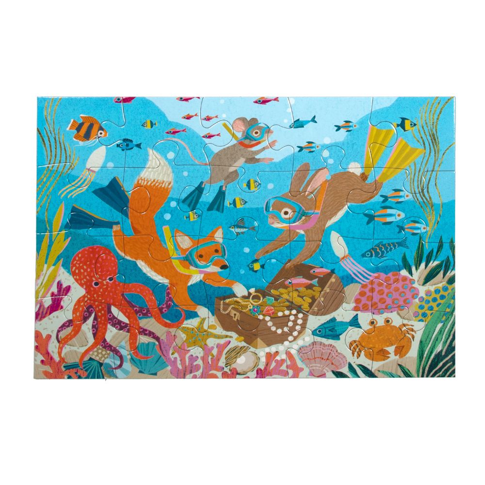 eeBoo 20 Piece Jigsaw Puzzle - Deep Sea Treasure