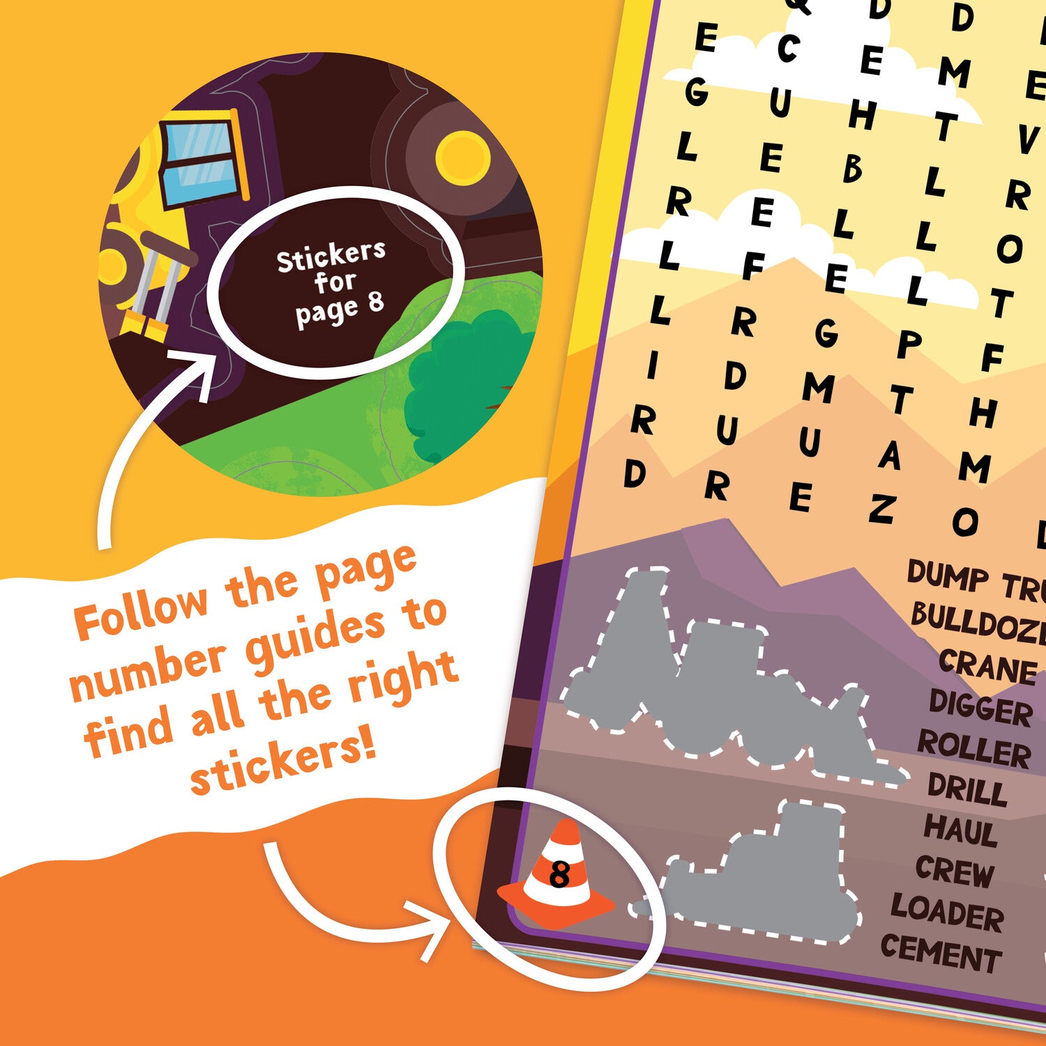 Sticker Activity Book - Build It! Construction by Peaceable Kingdom image 5