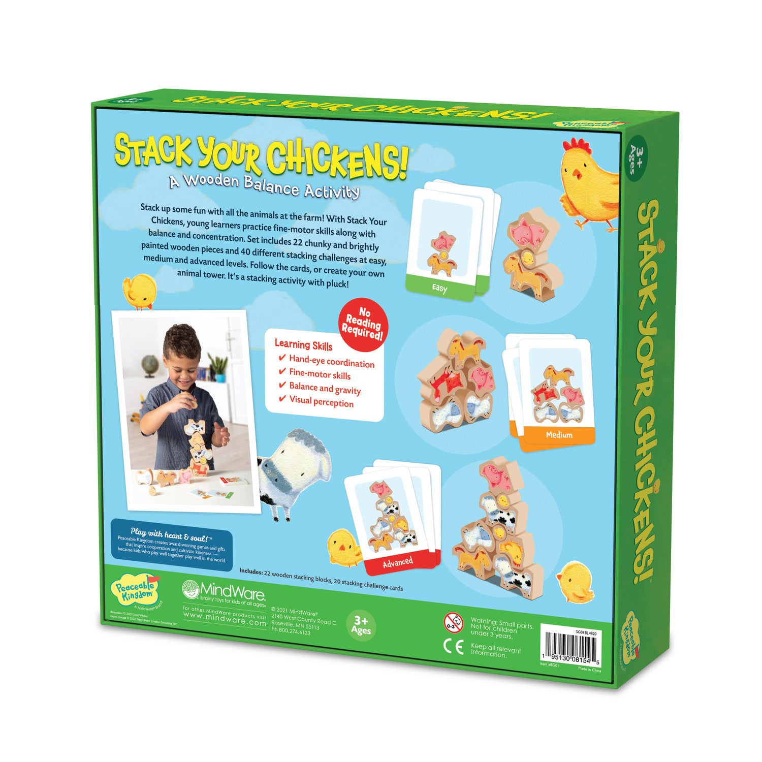 Stacking Game - Peaceable Kingdom Stack Your Chickens image 5