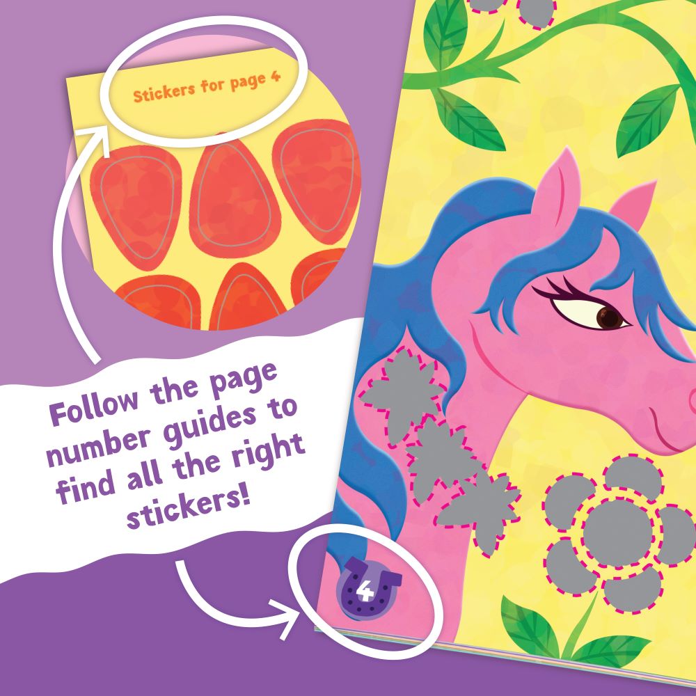 Sticker Activity Book - Magical Ponies by Peaceable Kingdom image 4