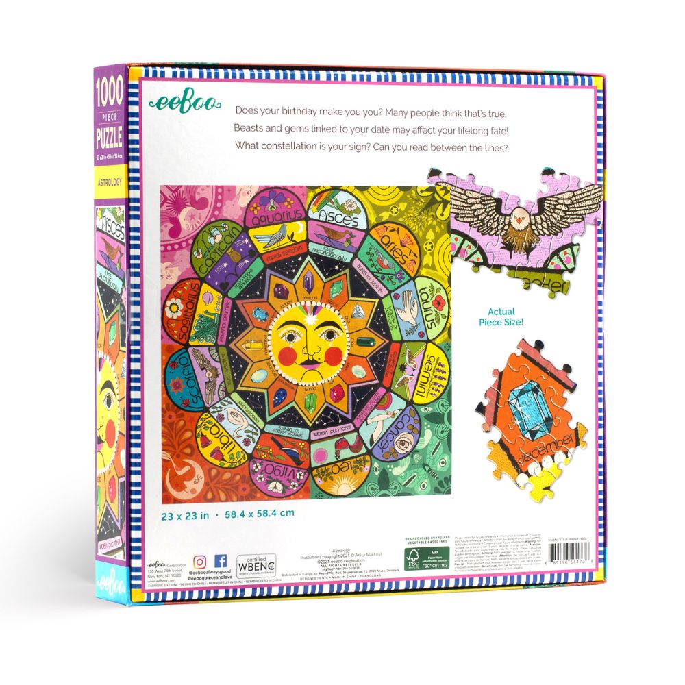 eeBoo 1000 Piece Jigsaw Puzzle - Astrology