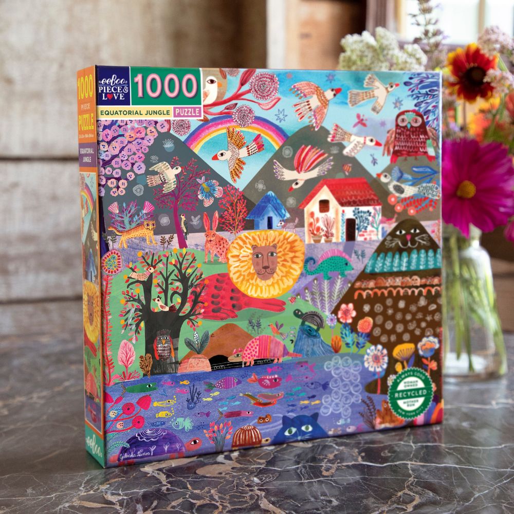 eeBoo 1000 Piece Jigsaw Puzzle - Equatorial Jungle